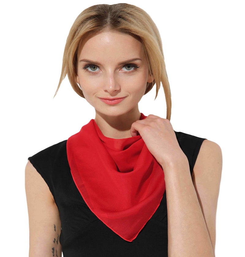 Fairycece Red Neck Hair Scarf Headband Chiffon Scarf Barnacle Boy Costume Bulma Costume - Image 5